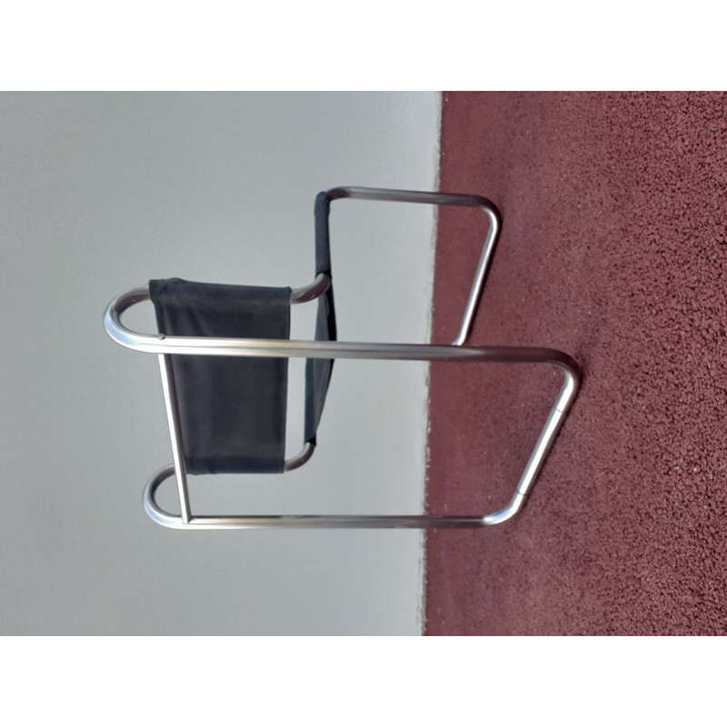 Vintage tubular chair by Michel Hamon for Prisunic, 1969