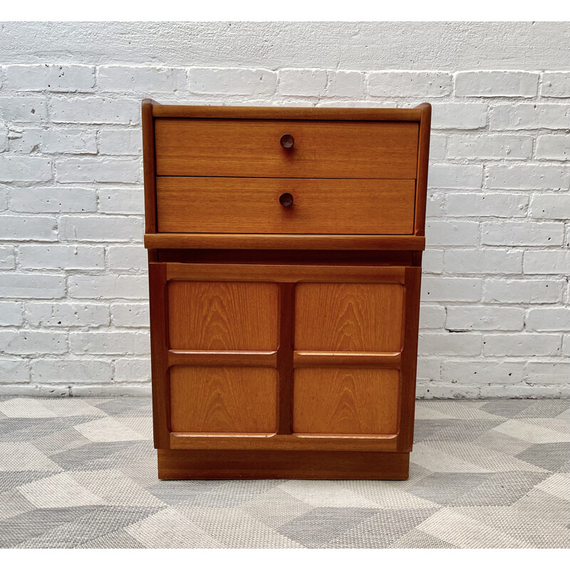 Vintage storage cabinet with drawers by Nathan, UK 1980