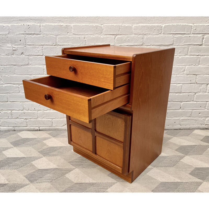 Vintage storage cabinet with drawers by Nathan, UK 1980