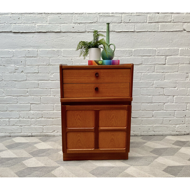 Vintage storage cabinet with drawers by Nathan, UK 1980