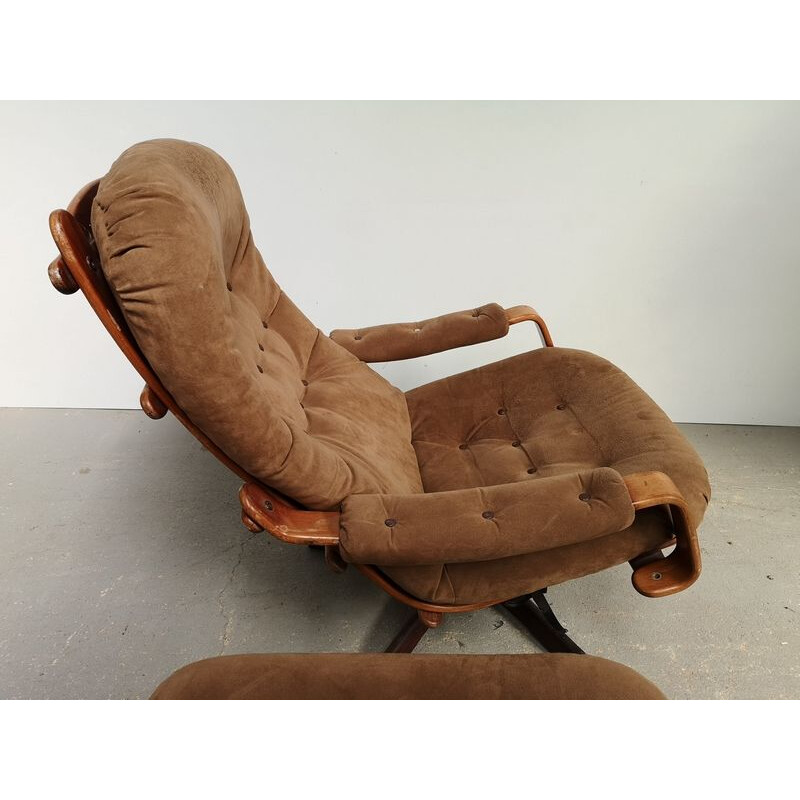 Zweedse vintage fauteuil, 1970