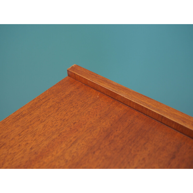 Vintage dark teak bookcase, Denmark 1970