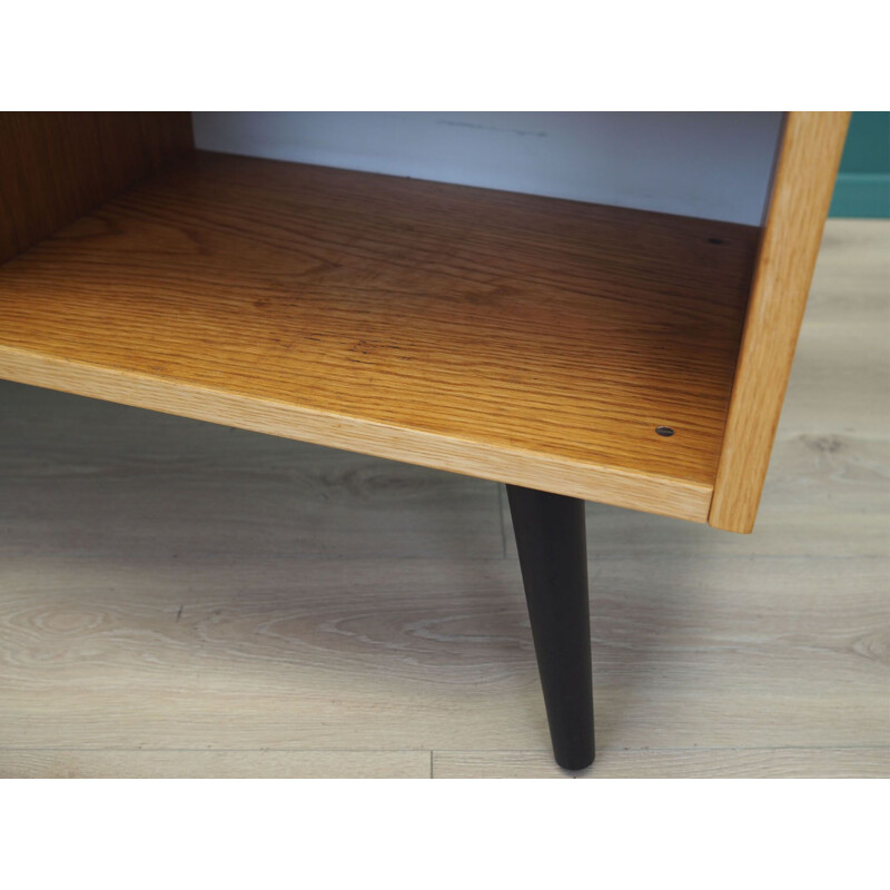 Vintage ashy bookcase in solid wood, Denmark 1970