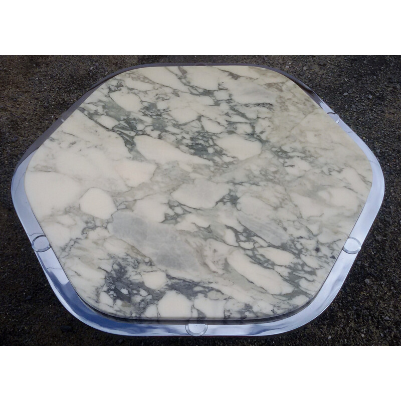 Italian coffee table in marble - 1970s