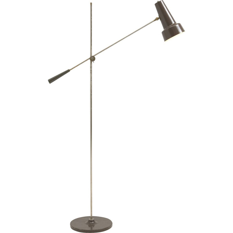 Mid century counterweight floor lamp by Willem Hagoort, Netherlands 1960s