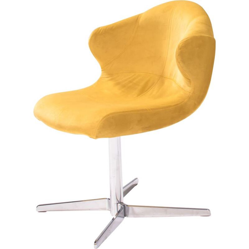 Sillón vintage Alster de terciopelo amarillo de Emmanuel Dietrich para Ligne Roset, 2011