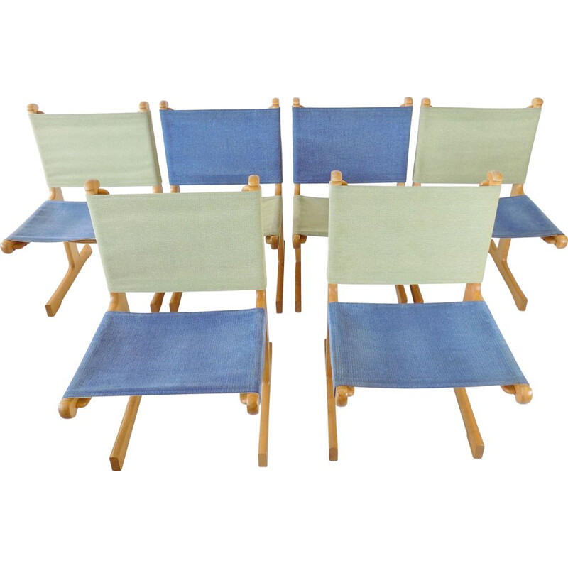 Ensemble de 6 chaises vintage par Ditte & Adrian Heath pour France & Son, 1970
