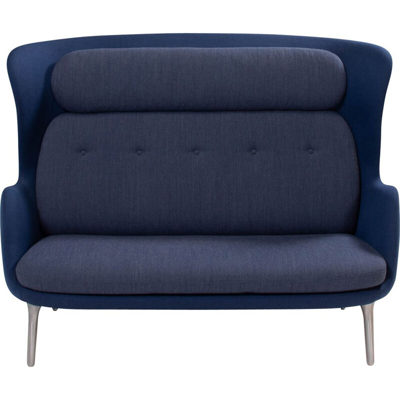 RO sofá vintage azul y gris de Jaime Hayon para Fritz Hansen, Dinamarca