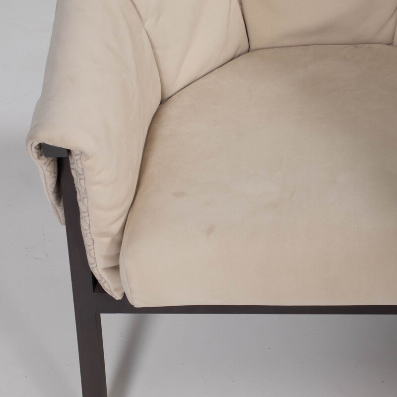 Vintage Okumi Sessel in cremefarbenem Leder von Studio Catoir für Ligne Roset, 2012