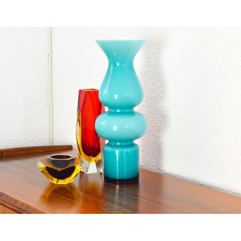 Scandinavian vintage Carnaby vase by Per Lütken for Holmegaard, Denmark 1960s