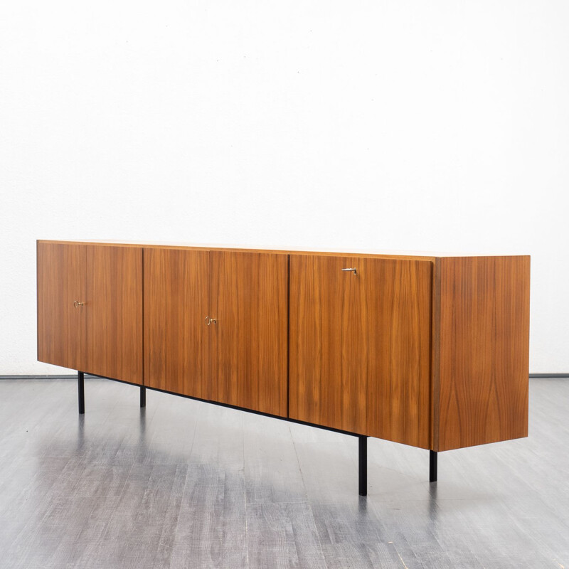 Walnut vintage large sideboard, 1960s 