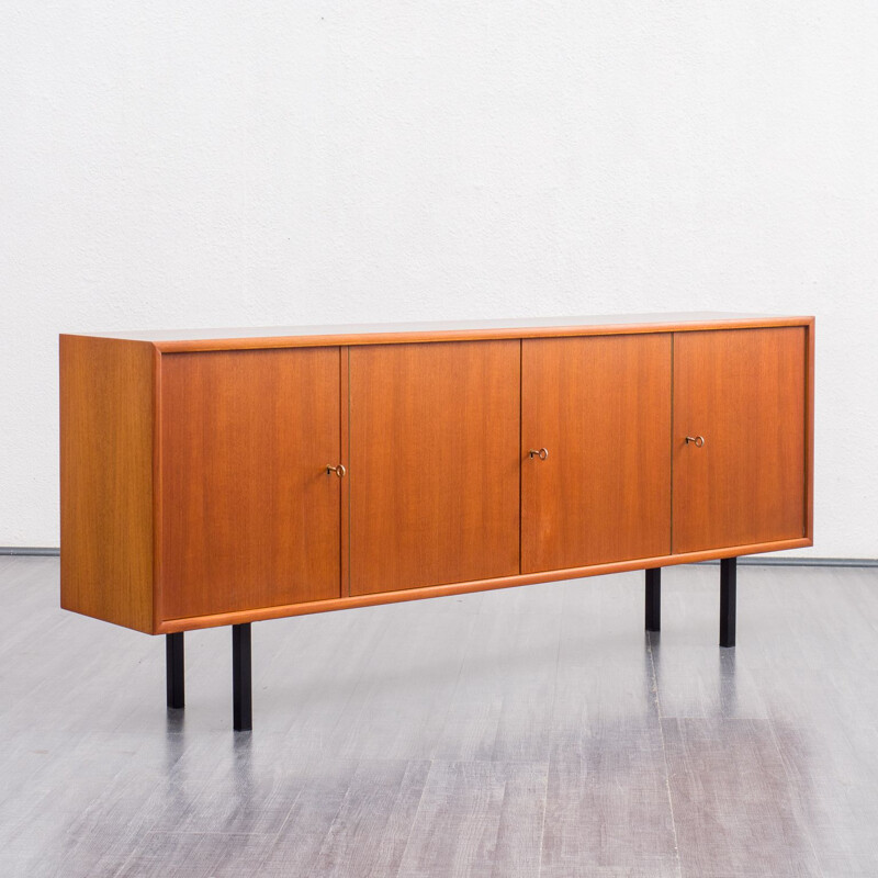 Mid century teak sideboard with two doors, 1960s