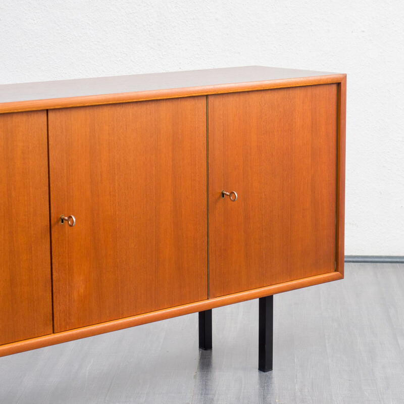 Mid century teak sideboard with two doors, 1960s