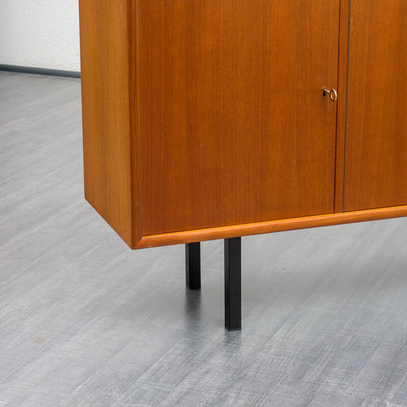 Mid century teak sideboard with two doors, 1960s