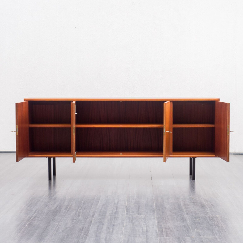 Mid century teak sideboard with two doors, 1960s