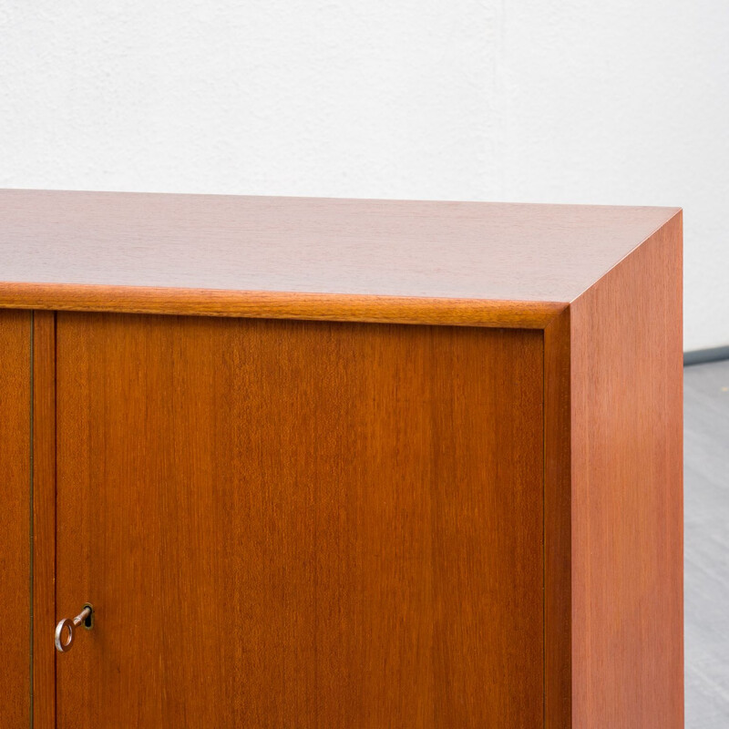 Mid century teak sideboard with two doors, 1960s