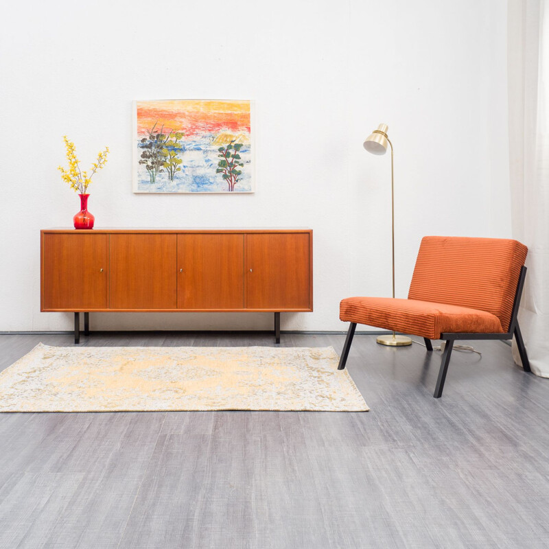 Mid century teak sideboard with two doors, 1960s