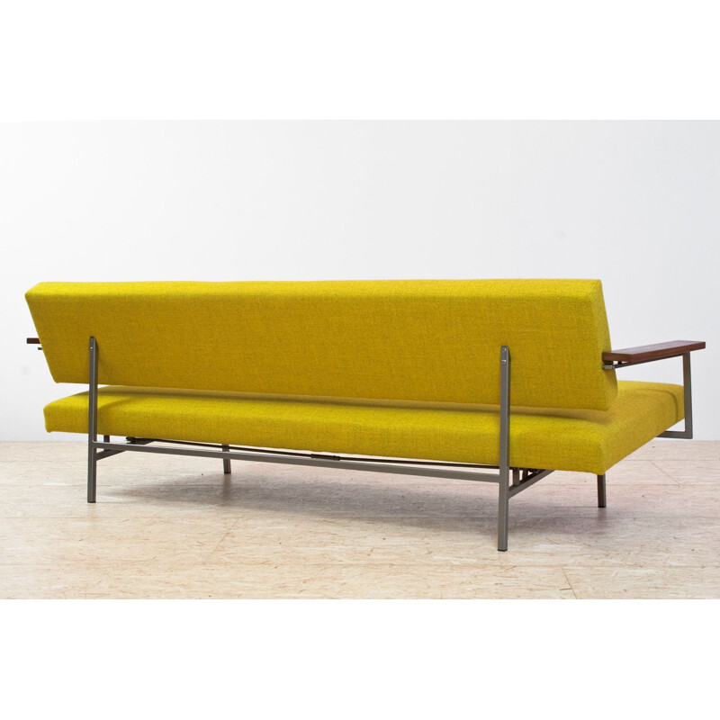 Lotus 75 vintage sofa in yellow fabric by Rob Parry, 1950s