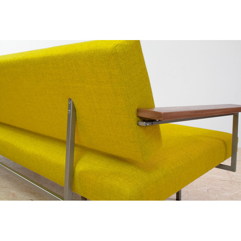 Lotus 75 vintage sofa in yellow fabric by Rob Parry, 1950s