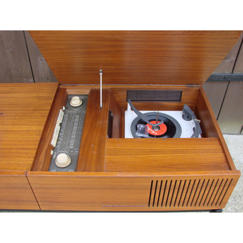 Vintage wooden jukebox speaker by Blaupunkt, 1970s