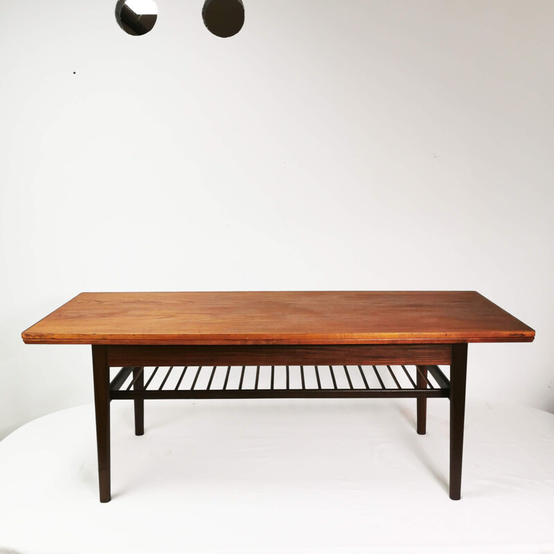 Mid century extendable hybrid coffee table, Denmark 1960s