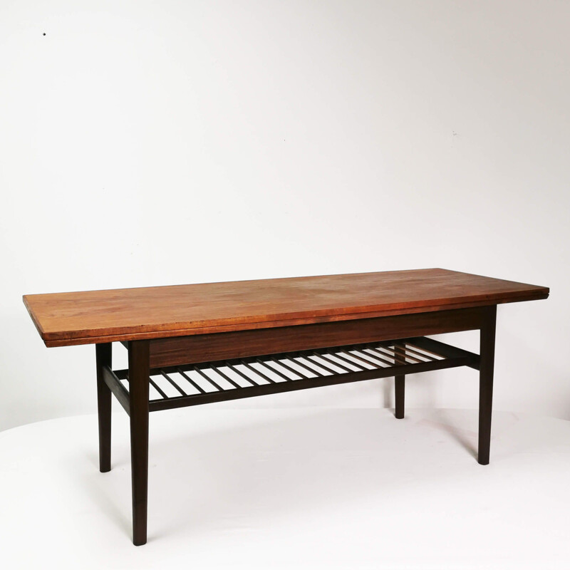 Mid century extendable hybrid coffee table, Denmark 1960s