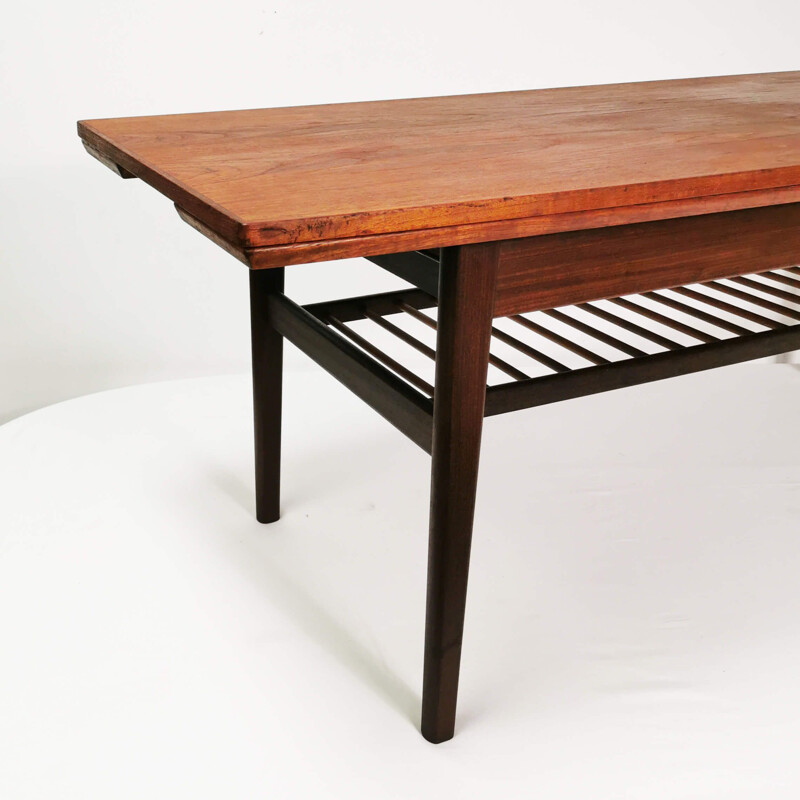 Mid century extendable hybrid coffee table, Denmark 1960s