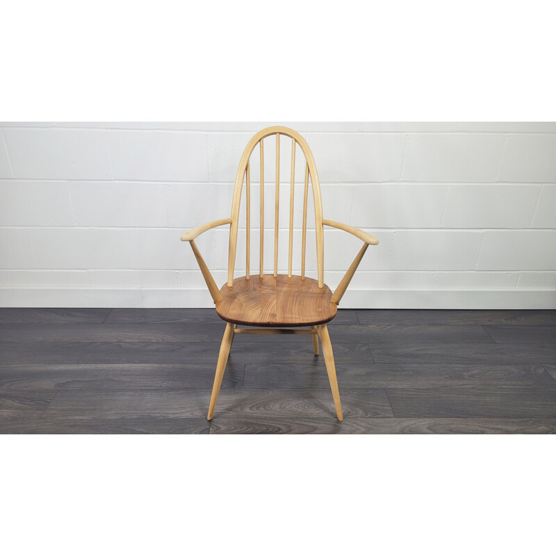 Chaise vintage avec accoudoirs par Ercol Quaker Carver, 1960