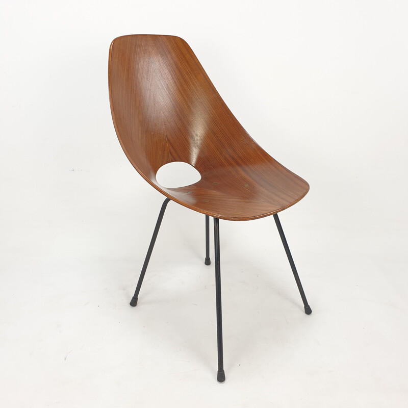 Vintage Medea bentwood chair by Vittorio Nobili for Fratelli Tagliablue, 1950s