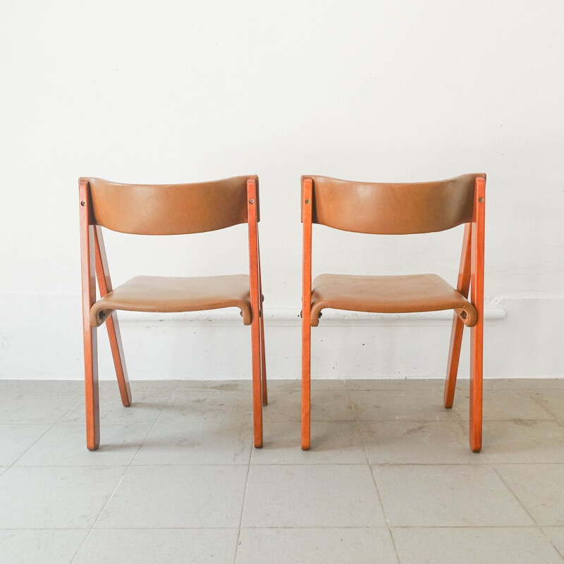 Set van 8 vintage Noruega stoelen van Gastão Machado voor Móveis Olaio, Portugal 1978