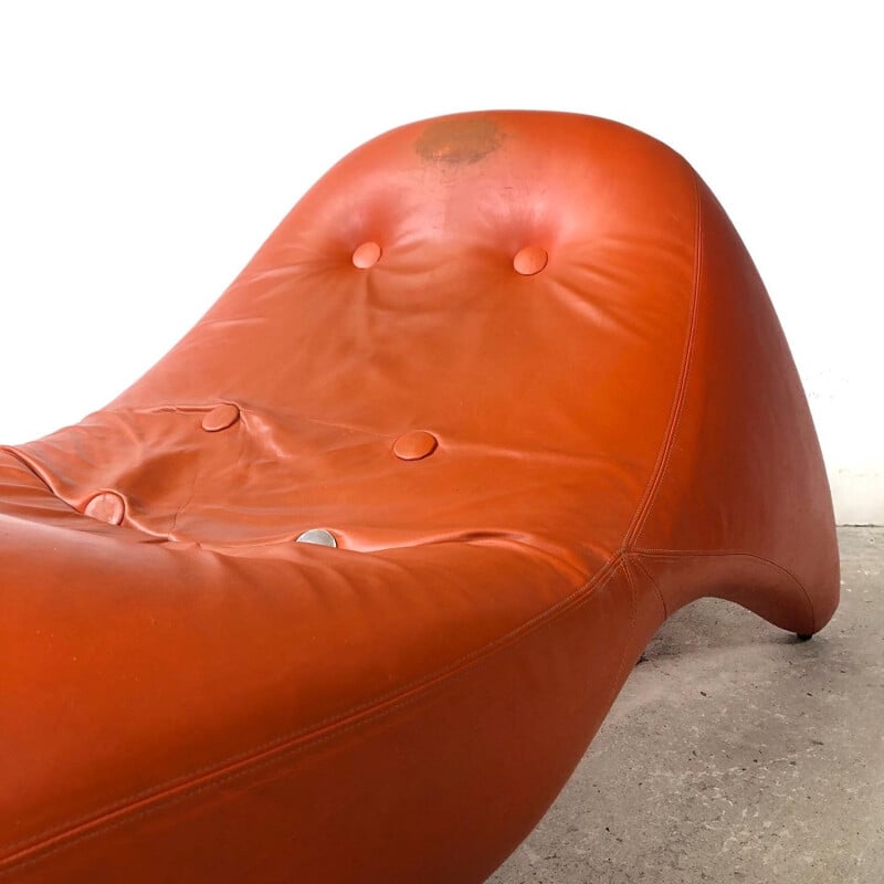 Vintage TV-Relax leather lounge chair by Luigi Colani, 1968