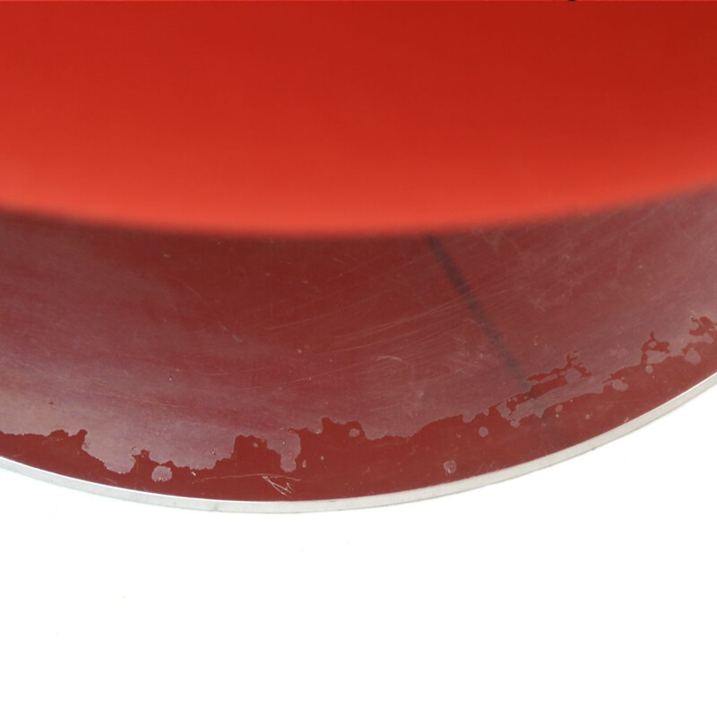 Par de poltronas "Tulipas" vintage em tecido vermelho de Jeffrey Bernett para B