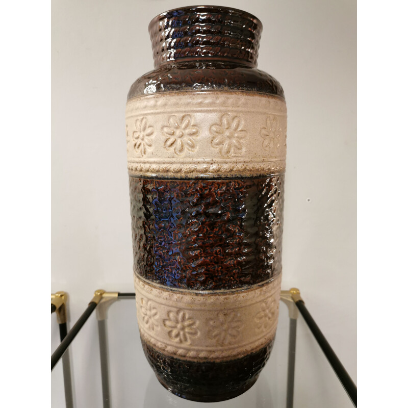 Vaso de cerâmica vitrificado Vintage, Alemanha