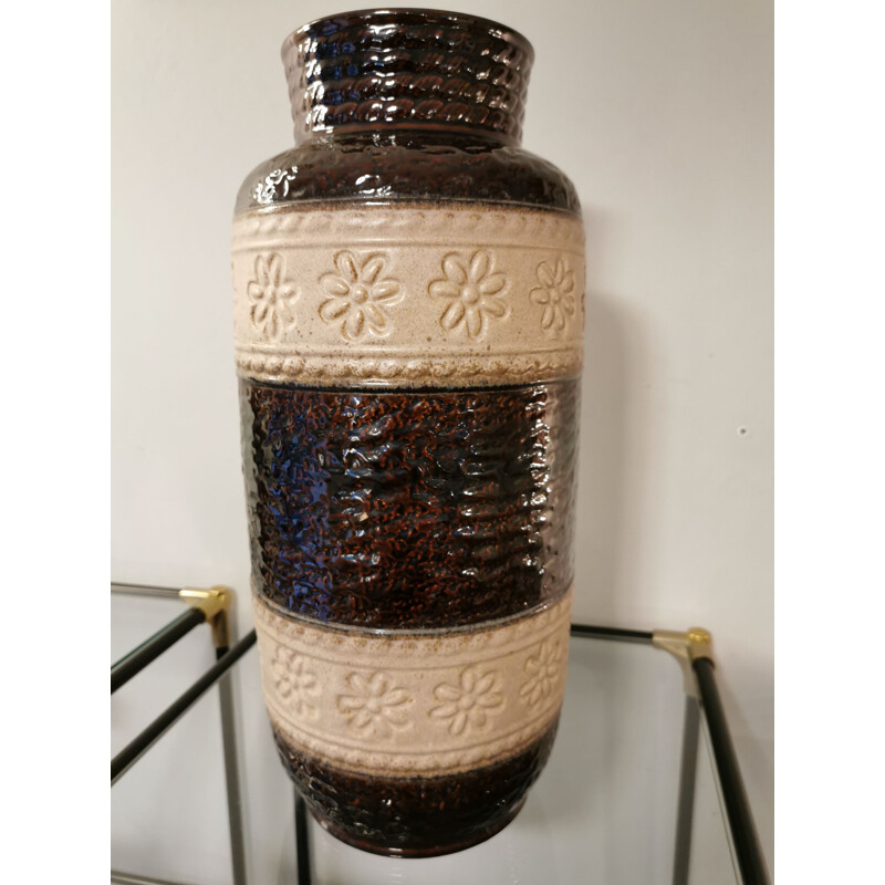 Vintage-Vase aus Glasurkeramik, Deutschland