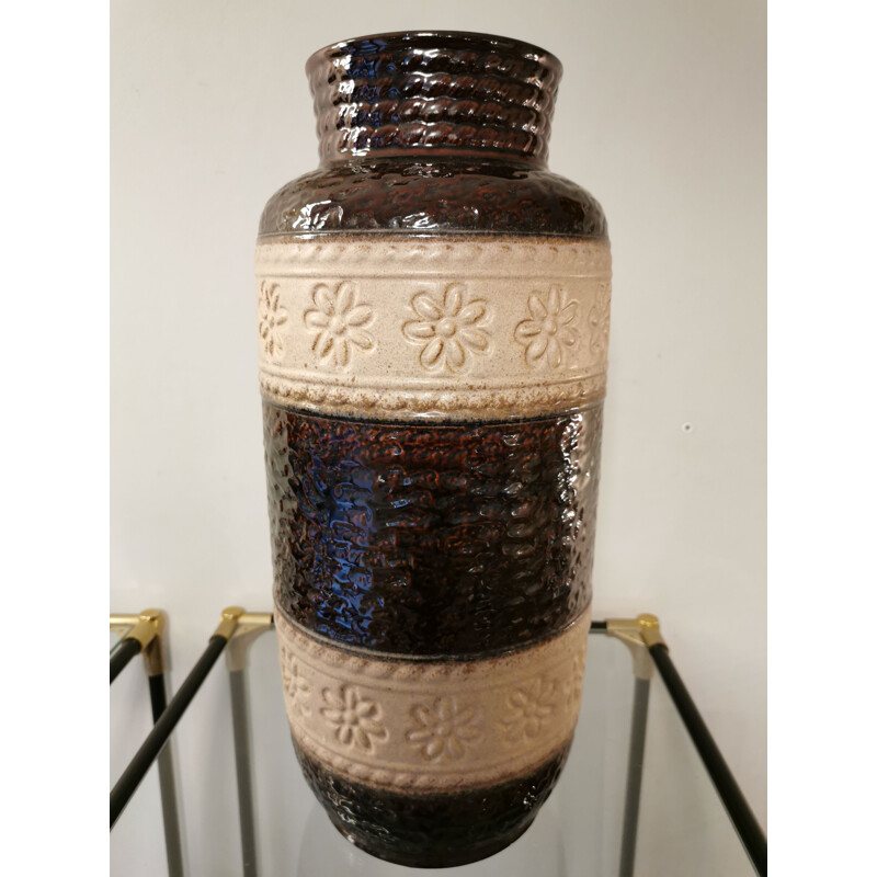 Vintage-Vase aus Glasurkeramik, Deutschland