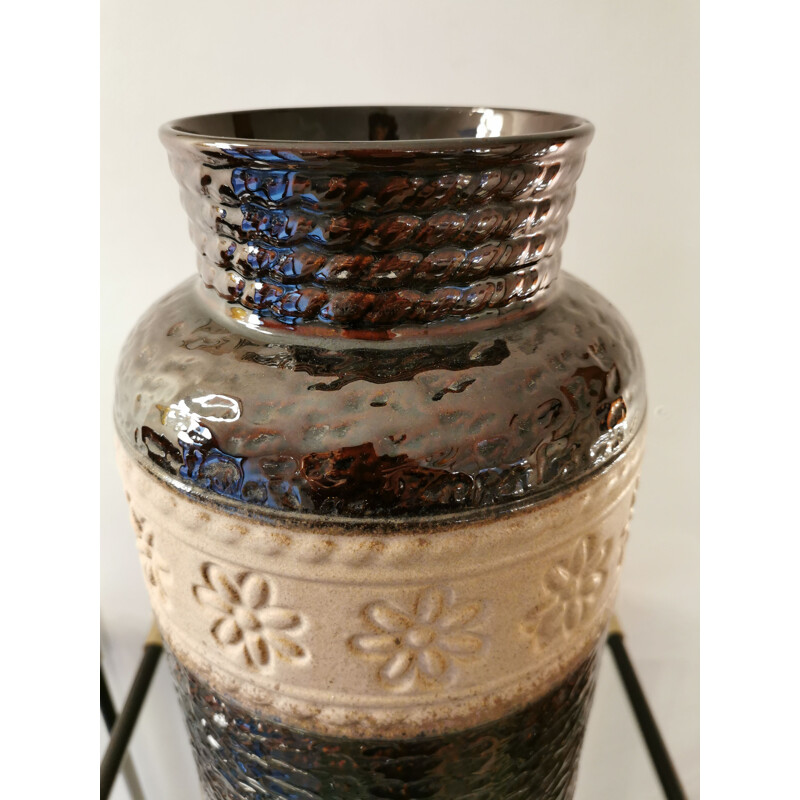 Vintage glazed ceramic vase, Germany