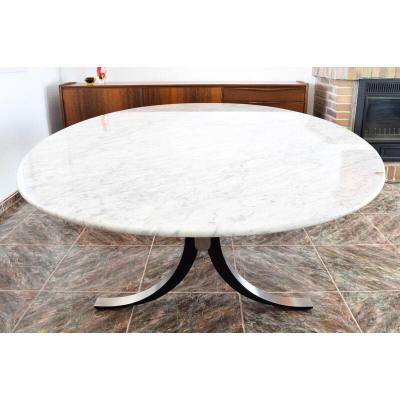 Grande tavolo vintage in marmo T102 di Osvaldo Borsani ed Eugenio Gerli per Tecno, Italia 1964