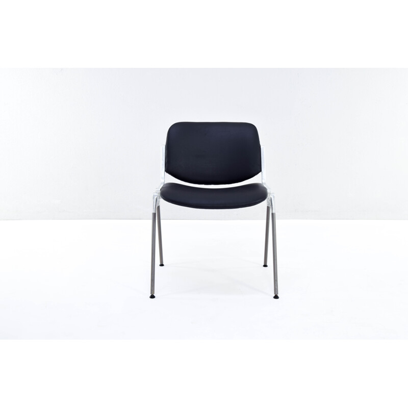 Pair of vintage DSC 106 stacking chairs by Giancarlo Piretti for Castelli, 1965