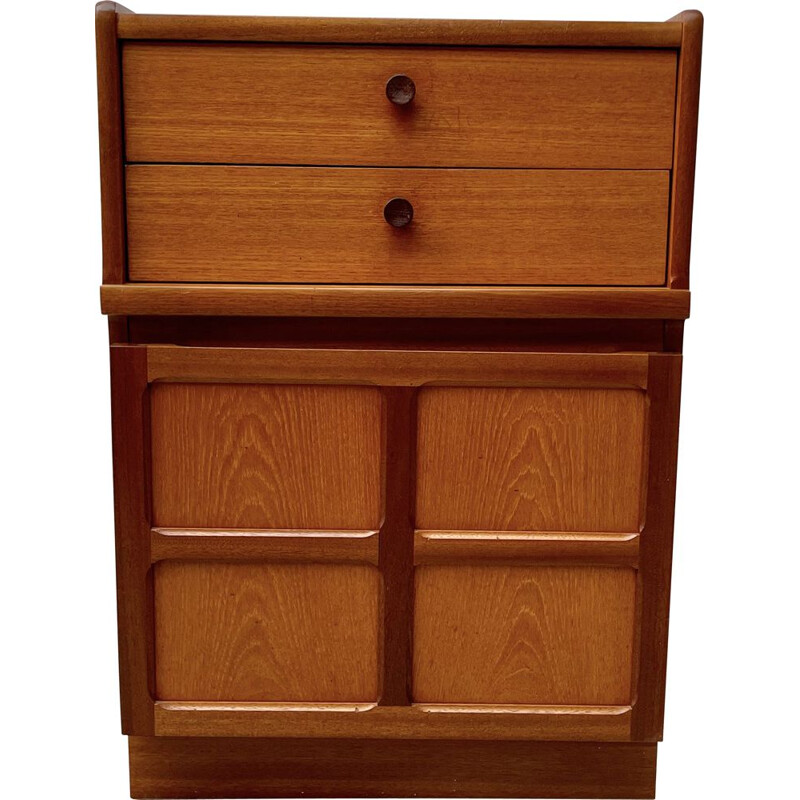 Vintage storage cabinet with drawers by Nathan, UK 1980