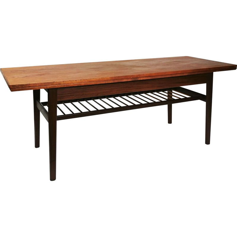 Mid century extendable hybrid coffee table, Denmark 1960s