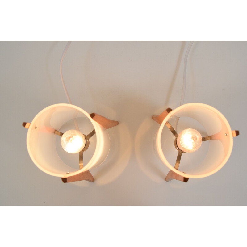 Pair of vintage table lamps by Rockets for Pokrok Zilina, Czechoslovakia 1970