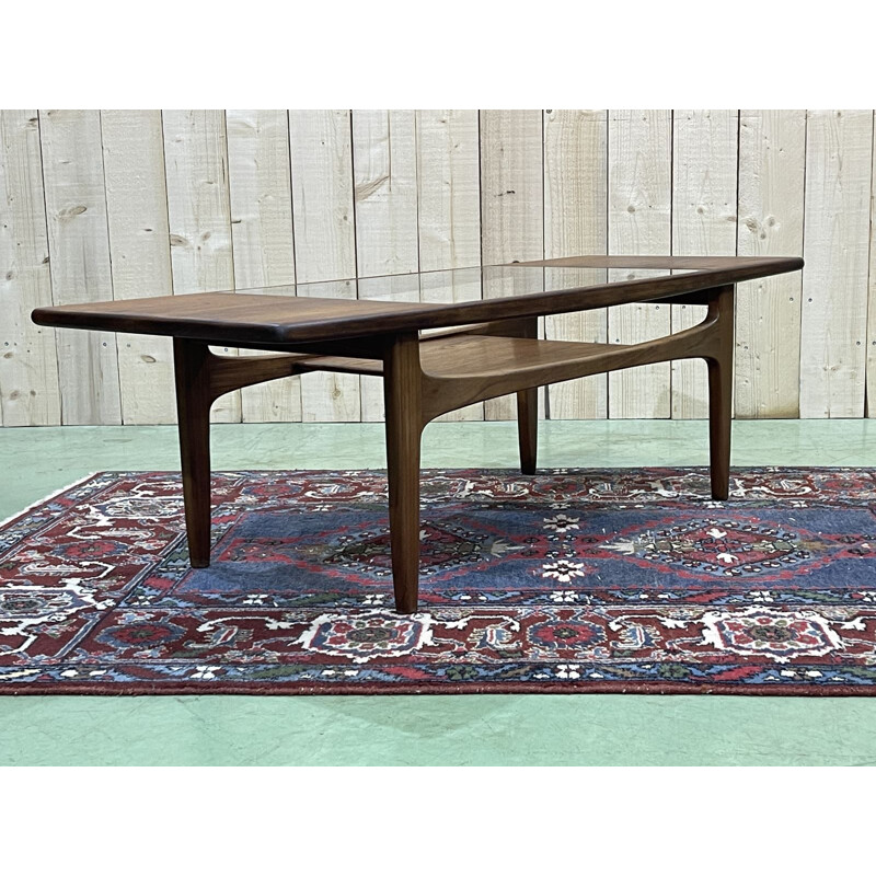 Table basse vintage en teck, 1970