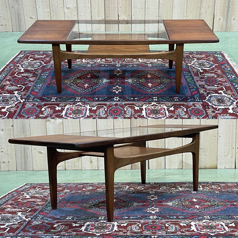 Vintage teak coffee table, 1970s