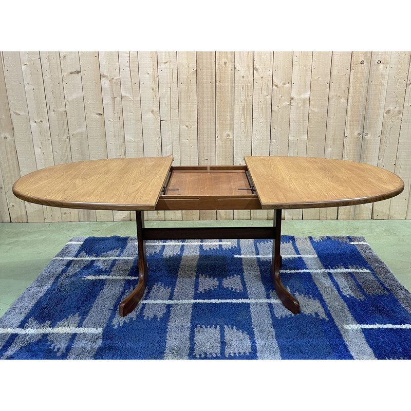 Table vintage en teck avec une allonge papillon pour G plan, 1970