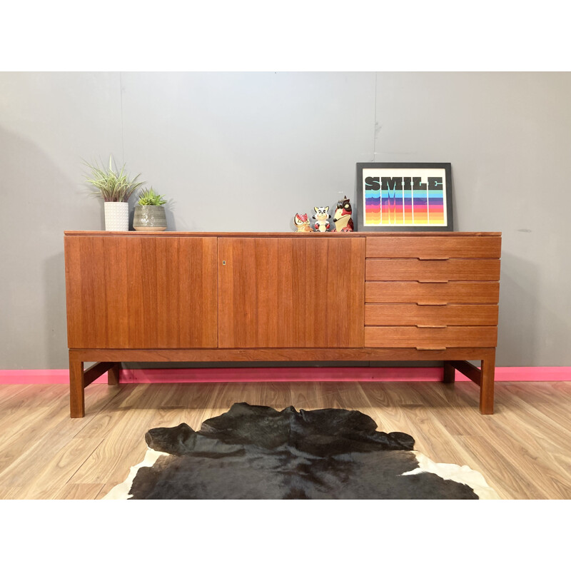 Mid century teak credenza by AB Seffle Mobelfabrik, Sweden 1962