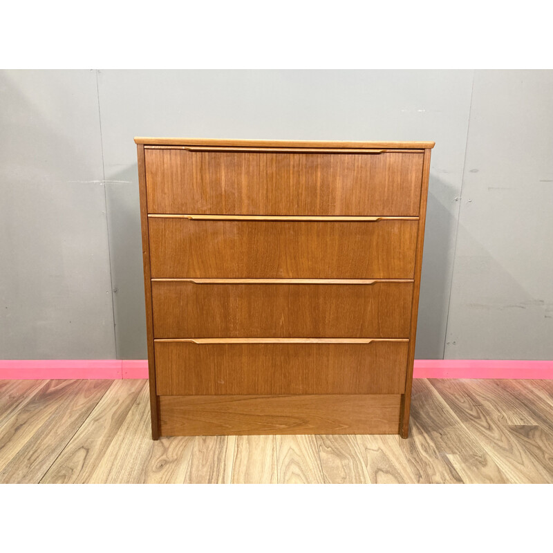 Mid century teak chest of drawers by Steens, Denmark