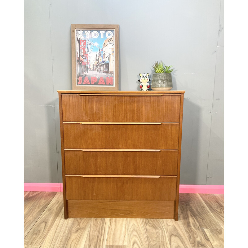 Mid century teak chest of drawers by Steens, Denmark