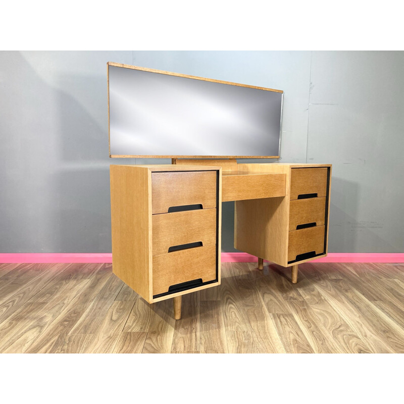 Mid century oakwood dressing table by John & Sylvia Reid Stag