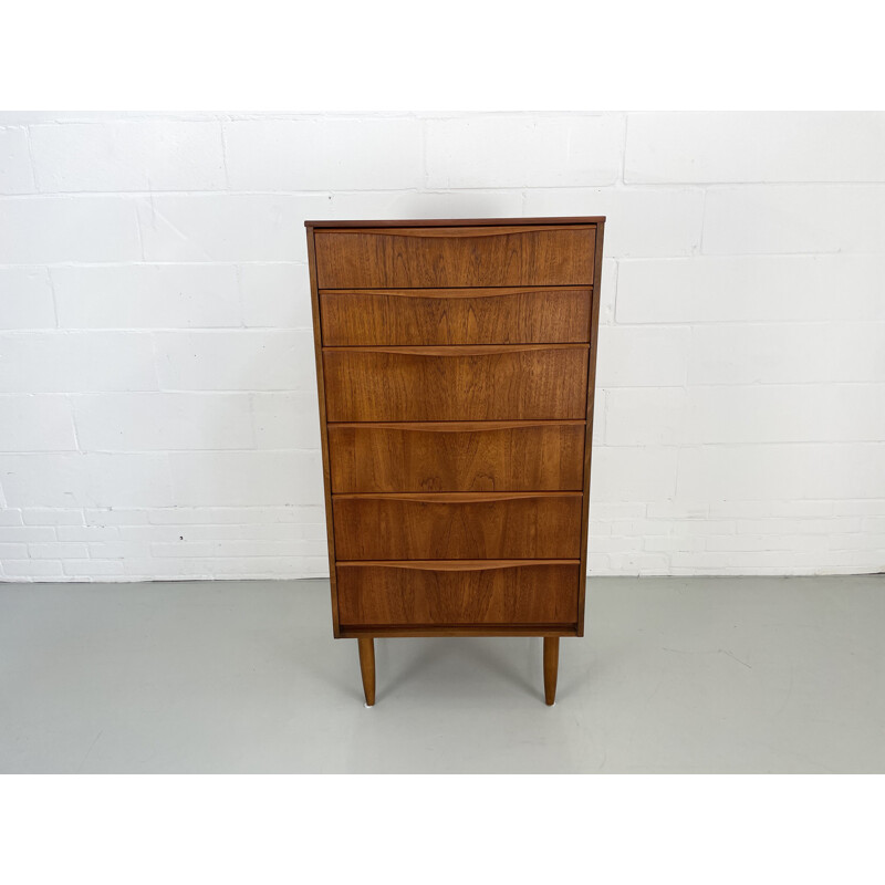 Vintage teak chest of drawers by Frank Guille for Austinsuite, England 1960s
