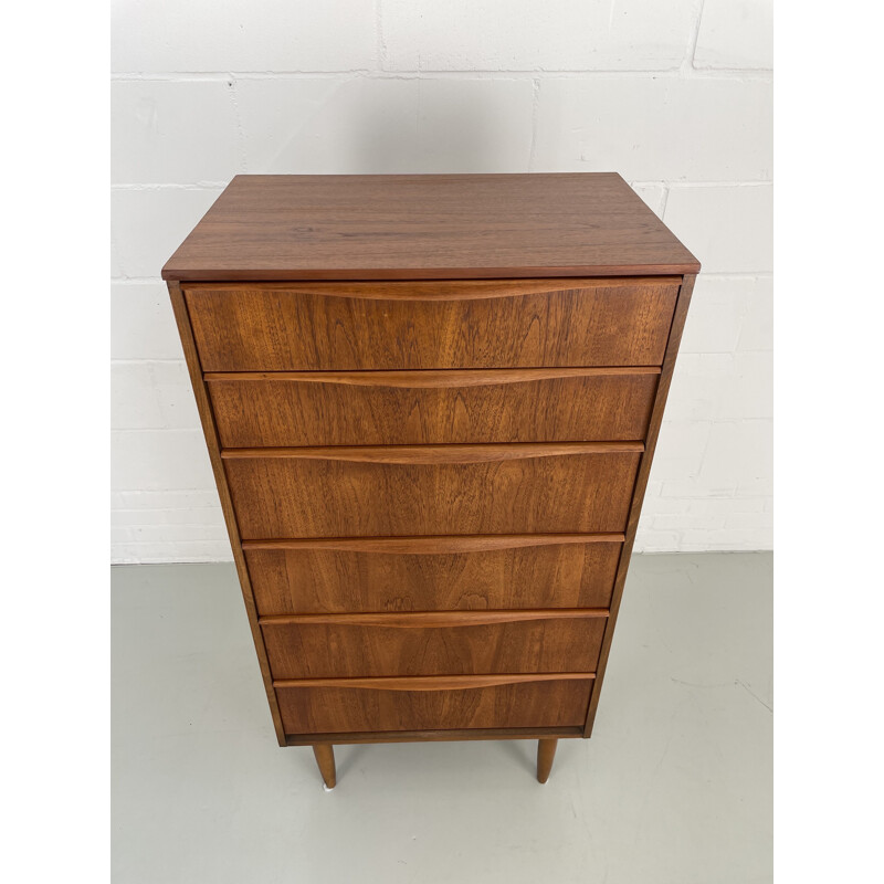 Vintage teak chest of drawers by Frank Guille for Austinsuite, England 1960s